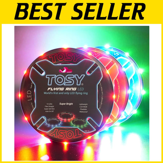 Super Bright Waterproof Flying Ring - RGB LED Toy for Kids and Teens