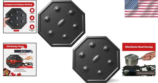 Versatile Simmer Ring Stove Cover - Dishwasher Safe Diffuser for All Cooktops