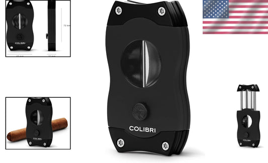 Classic V-Cut Cigar Cutter - Stainless Steel Blade for Smooth Cutting Experience