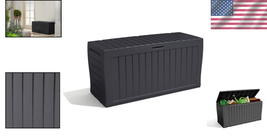 All-Weather 270L Storage Box - Holds Tools & Cushions, Lockable & Portable