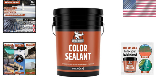 Advanced Elastomeric Waterproof Sealant - Flexible Coating for Metal & Concrete