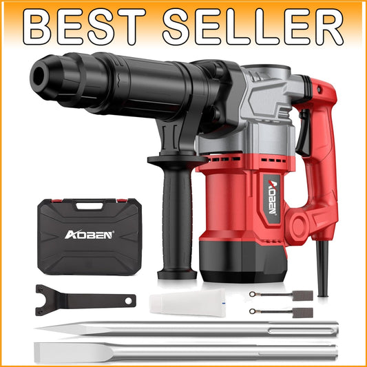 1500W SDS-MAX Electric Demolition Jack Hammer with Adjustable Handle & Case