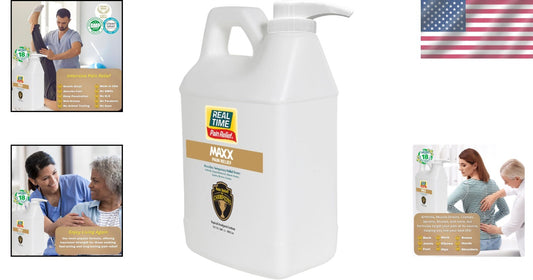 Professional Size MAXX Pain Relief - 64oz Formula for Arthritis and Muscle Pain