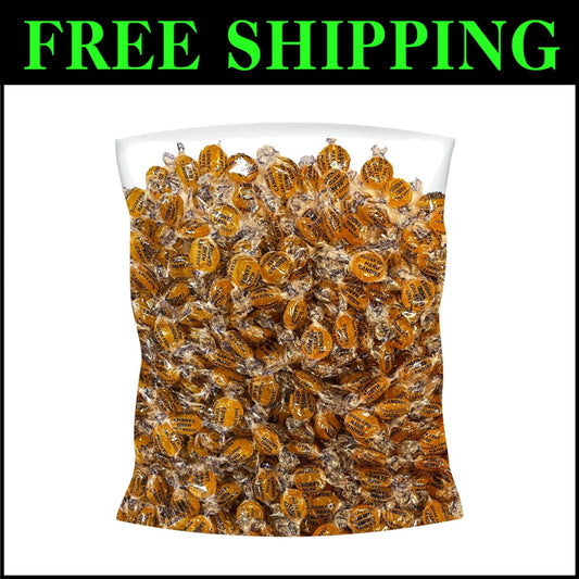 Individually Wrapped Gourmet Butterscotch Hard Candy - 3lbs for Festive Treats