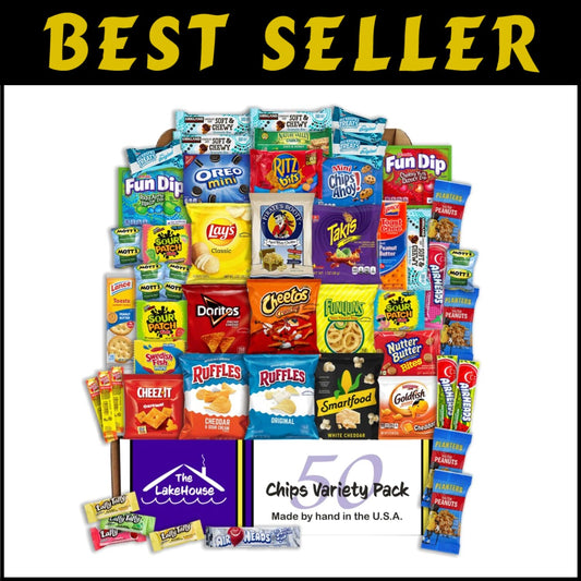 Care Package Snack Variety - 50 Individually Wrapped Snacks for All Occasions