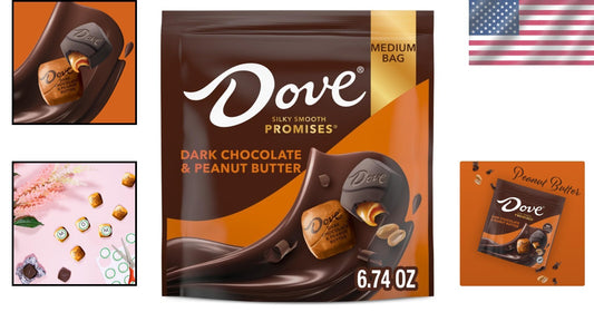 Sweet Mother's Day Treat: 8 Bags of Dark Chocolate & Peanut Butter Candy Gifts