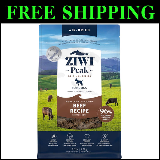 Peak Air-Dried Dog Food - Beef, High Protein, All Natural, 2.2 lb - Grain Free