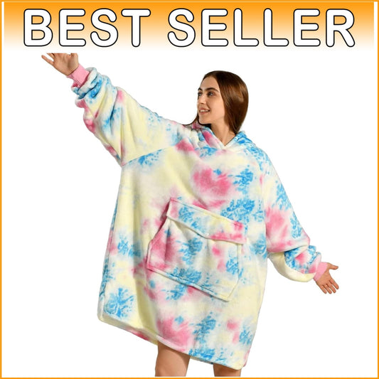 Cozy Wearable Blanket Hoodie - The Ultimate Oversized Gift for Comfort Lovers