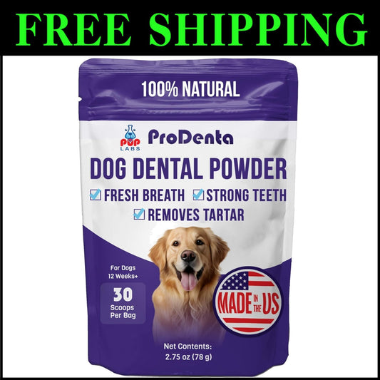ProDenta Dental Care Powder for Dogs - Tartar Remover & Gum Health Support