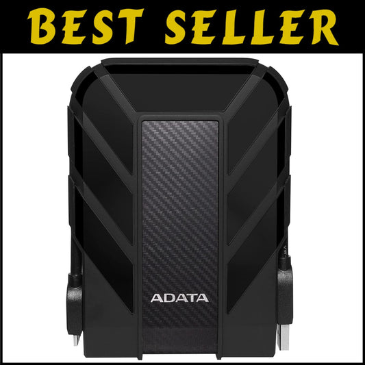 IP68 Waterproof 2TB Portable Hard Drive - Shockproof USB 3.1 Storage Solution