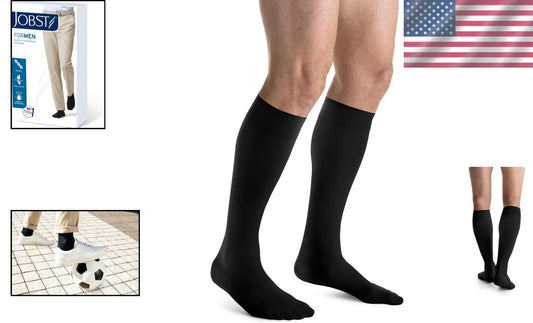 Affordable Medical Compression Socks, Men’s 15-20 mmHg Knee High Legwear