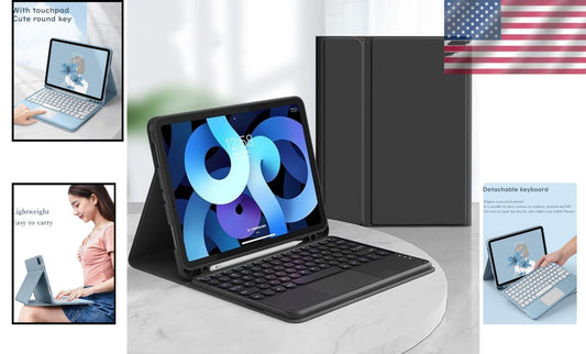 Detachable Touchpad Keyboard Case for Galaxy Tab A9+, Multi-Functional & Elegant