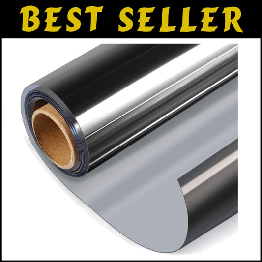 Heat Control Non-Adhesive Window Film - 29.5x157.5 Inch for Home & Office