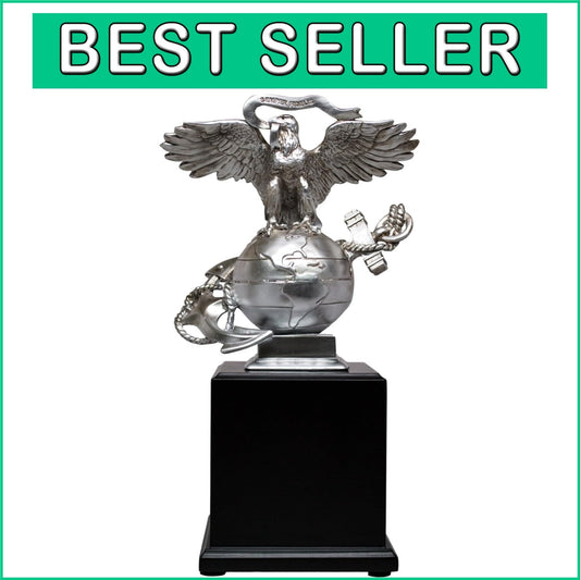 Waterproof USMC Eagle Globe & Anchor Statue - Perfect for Veterans & Collectors