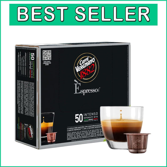 Medium Roast Nespresso-Compatible Espresso Capsules - Rich Italian Coffee, 50 Ct
