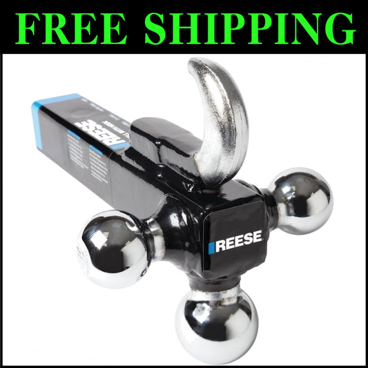 Ultimate Towpower Tri Ball Hitch - 10,000 lbs Capacity, Rust-Resistant Design