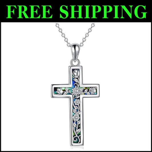 Elegant 18" Celtic Knot Cross Necklace - Sterling Silver for Meaningful Gifting