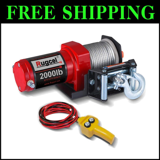 Durable ATV/UTV Electric Winch with 1.0 HP Motor & Straightforward Installation