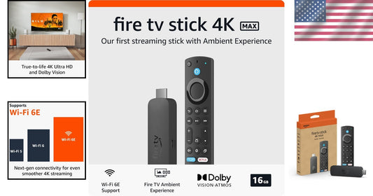 Experience 1.5 Million+ Titles: Fire TV Stick 4K Max with Dolby Audio & Control