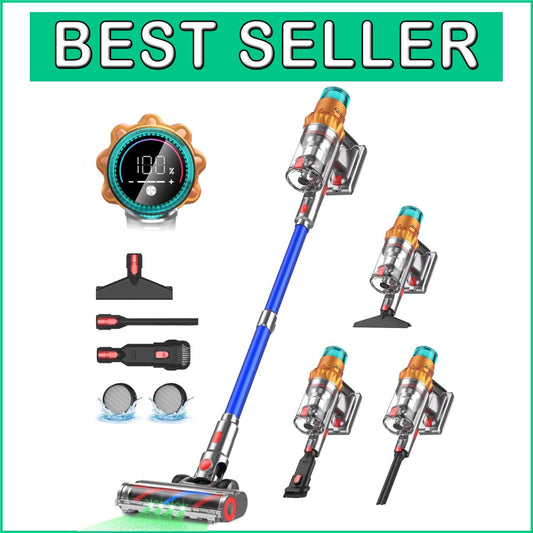 8-in-1 Cordless Vacuum Cleaner with 600W Power & 65 Min Runtime - Self-Standi...