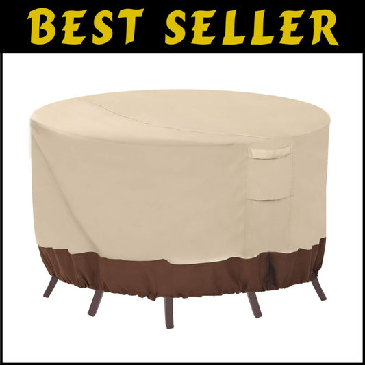 Durable and Stylish Round Patio Covers - Waterproof & UV Resistant, Fits 84" DIA
