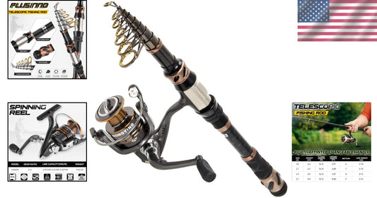 Carbon Fiber Fishing Rod & Spinning Reel Combo - Perfect Gift for Fishing Lovers