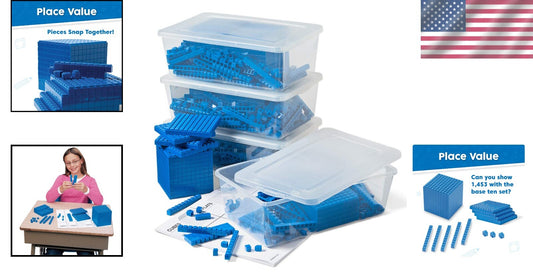 Complete 644-Piece Base Ten Block Set - Perfect for Classroom & Home Learning