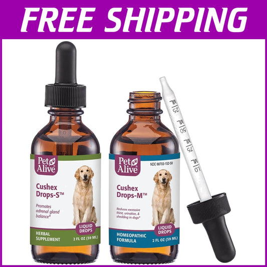 Expert-Formulated Dog Adrenal Support: Complete Cushex ComboPack for Wellness