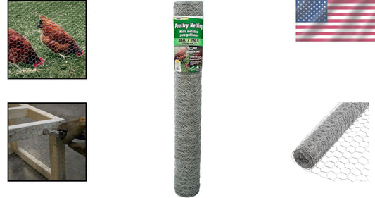 Heavy-Duty Chicken Wire 48"x150' - Perfect for Poultry Coops & Plant Protection