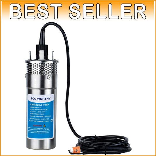 Durable Stainless Steel 12V DC Well Pump - Ideal for Livestock and Irrigation