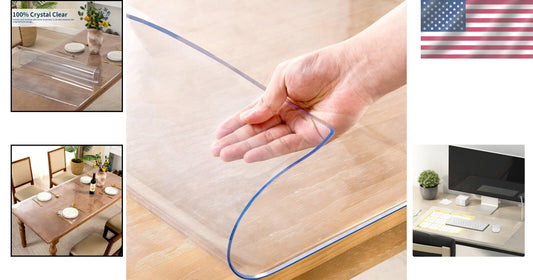 Protection and Elegance Combined: 40x66 Clear Vinyl Table Cover - Easy Clean