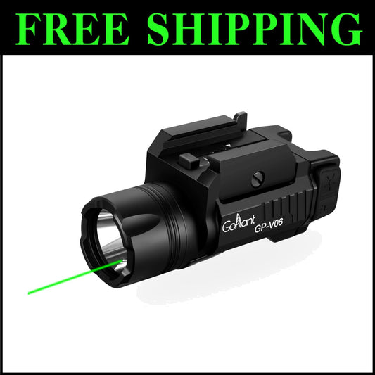 Rechargeable 1500 Lumens Laser Flashlight - Long Runtime for Tactical Operations