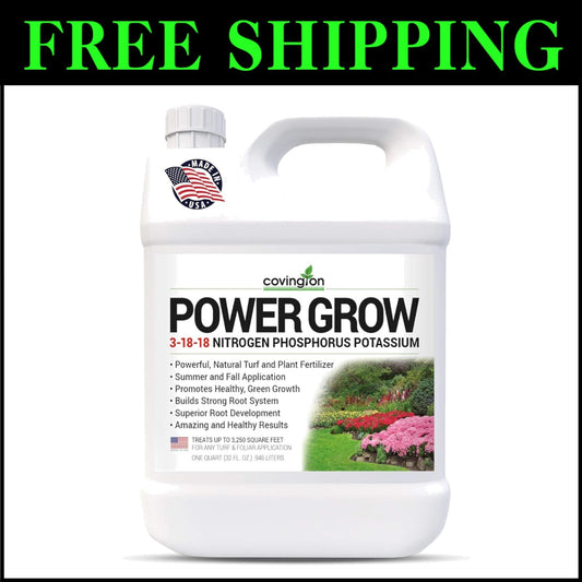 Concentrated Liquid Lawn Fertilizer 3-18-18 NPK - Easy Application, 32 OZ