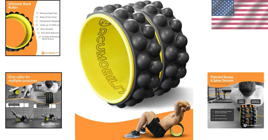 Durable 11" Back Cracker Wheel - Ideal for Pain Relief & Total Body Stretching