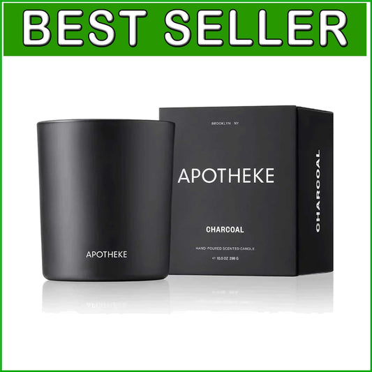 Brooklyn-Made Soy Wax Candle - Captivating Charcoal Aroma, 60-70 Hour Burn