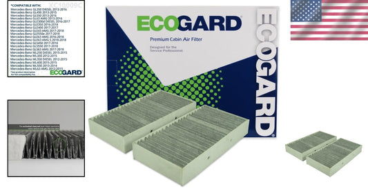 Activated Carbon Cabin Air Filter Fits Mercedes-Benz ML350, GL450 & AMG Models