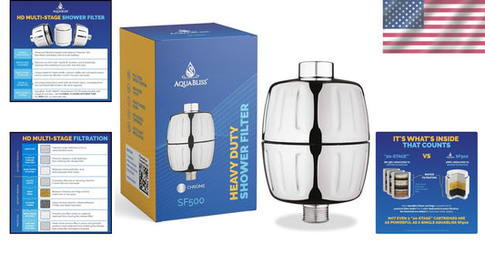 Superior Multi-Stage Shower Filter - Easy Installation, Silky Hair, Strong Nails