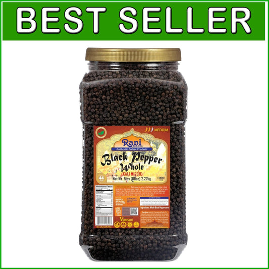 80oz MG-1 Gourmet Black Pepper Whole Peppercorns - All Natural & Gluten Friendly