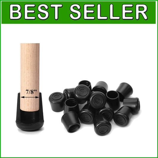 Easy Install Non-Slip Round Chair Leg Protectors - 64 Pack for Hardwood Floors