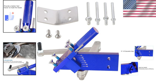 Stainless Steel Lawn Mower Sharpener with Adjustable Angle and Easy Install