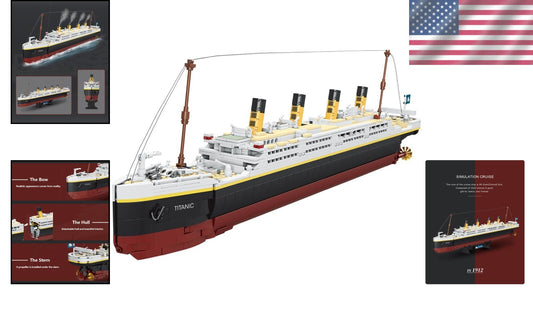 Detailed Titanic Model Building Set - 2022 High-Quality Blocks for Collectors