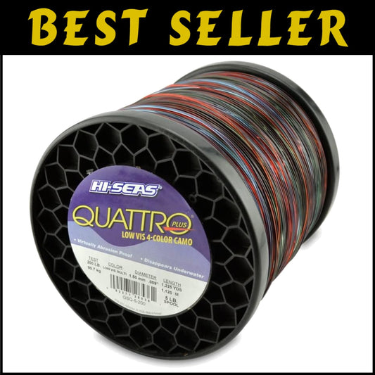 High-Performance 200 lb Monofilament Fishing Line - Low-Visibility Camo Pattern