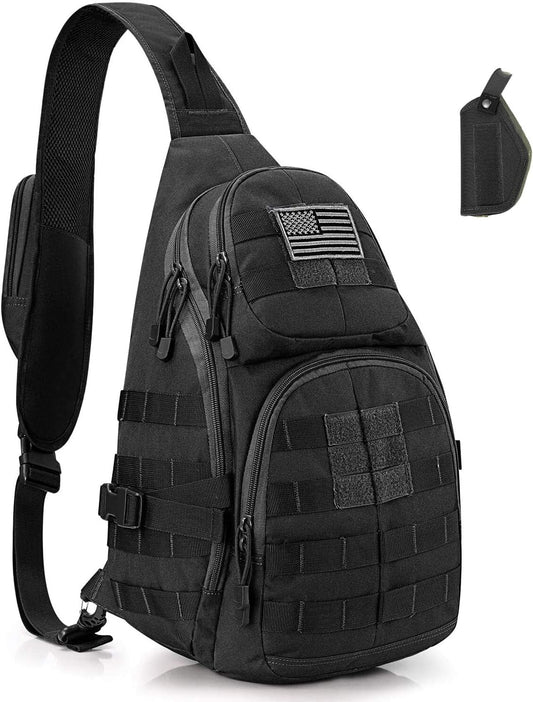 Large Capacity EDC Crossbody Backpack with Concealed Pocket and Adjustable Strap