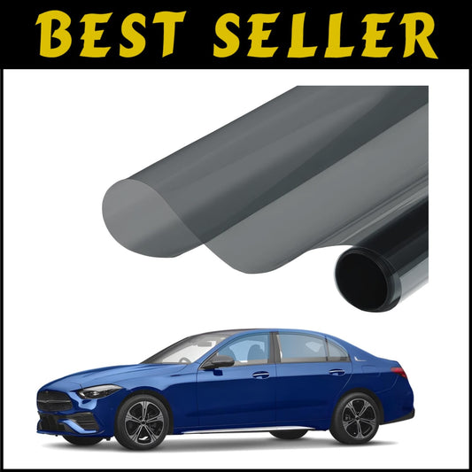 Advanced Nano Ceramic Window Tint - 5% VLT for Privacy & Heat Block, 36" x 100ft
