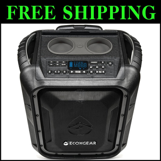 100W EcoBoulder+ Waterproof Bluetooth Speaker with PA System - Portable & Rugged