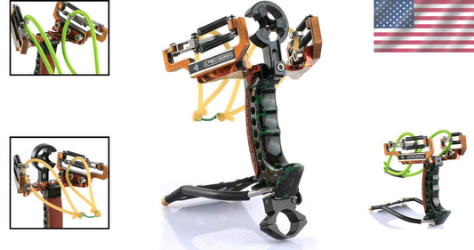 Premium Slingshot with LED Bracket - Ideal for Outdoor Hunting and Competition