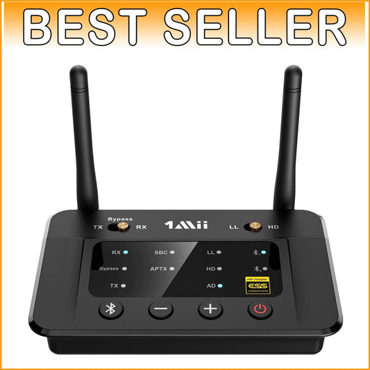 Bluetooth 5.3 HiFi Transmitter Receiver for Home Stereo - Dual Device Connection