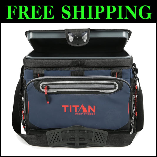 Deep Freeze Zipperless HardBody Cooler with SmartShelf - Perfect for Beach Trips