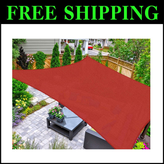 Lightweight 10x13 UV-Protection Shade Sail for Backyard and Patio Comfort
