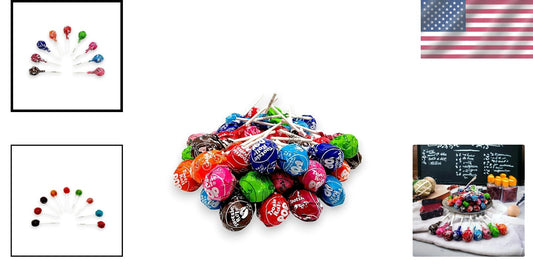 120 Count Bulk Tootsie Rol Lollipops - Peanut & Gluten Free, 9 Delicious Flavors